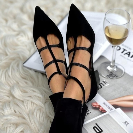 Ayla™ | Panther-Print Heels with Red Trim