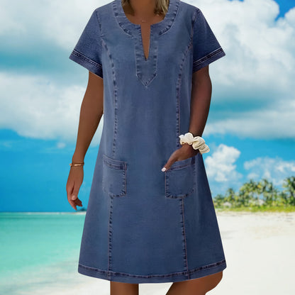 Chloë | Soft denim dress with casual charm