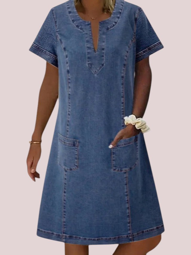 Chloë | Soft denim dress with casual charm