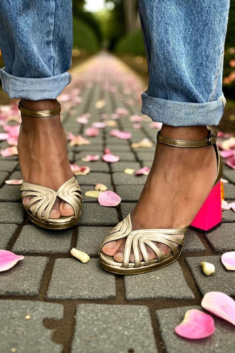 Cleo™ | Classic Ankle-Strap Heeled Sandals