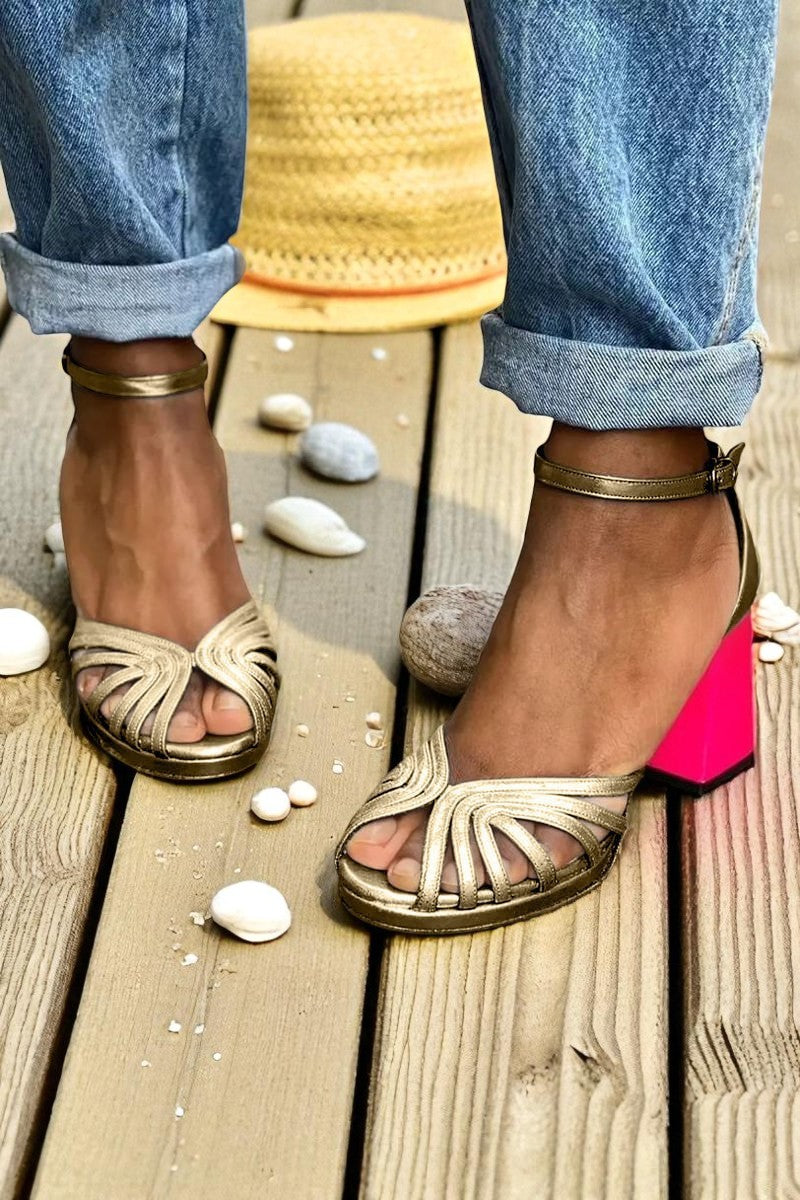 Cleo™ | Classic Ankle-Strap Heeled Sandals