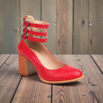 Kaia™ | Minimalist Sandals with a Stable Heel