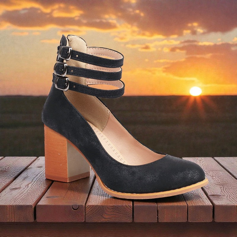 Kaia™ | Minimalist Sandals with a Stable Heel