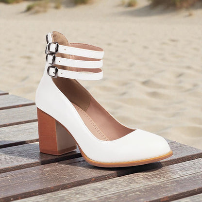 Kaia™ | Minimalist Sandals with a Stable Heel