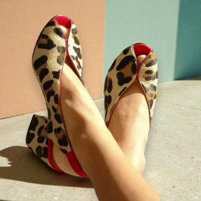Maeve™ | Leopard & Zebra Print Heeled Sandals
