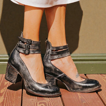 Opal™ | Strappy Block Heel Pumps