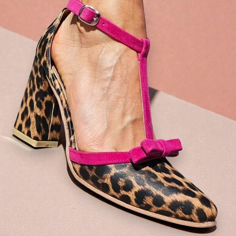 Ruby™ | Leopard-Print Heels with Colour Pop